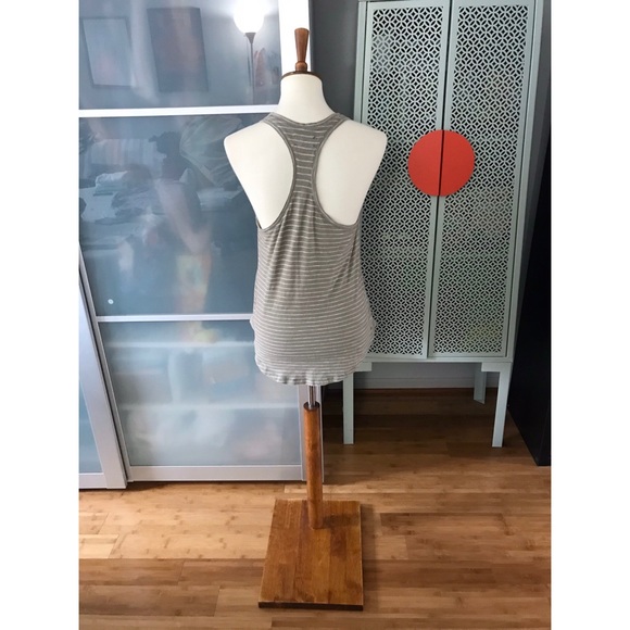Lou & Grey Striped Airy Racerback Tank in Olive - Picture 2 of 6